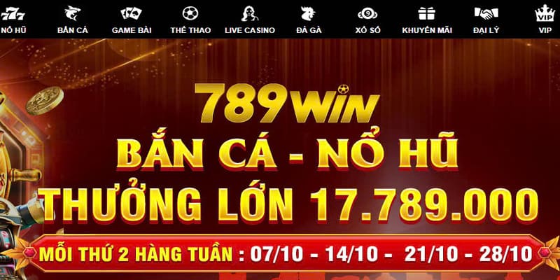 Bắn cá 789WIN với khuyến mãi ngập tràn